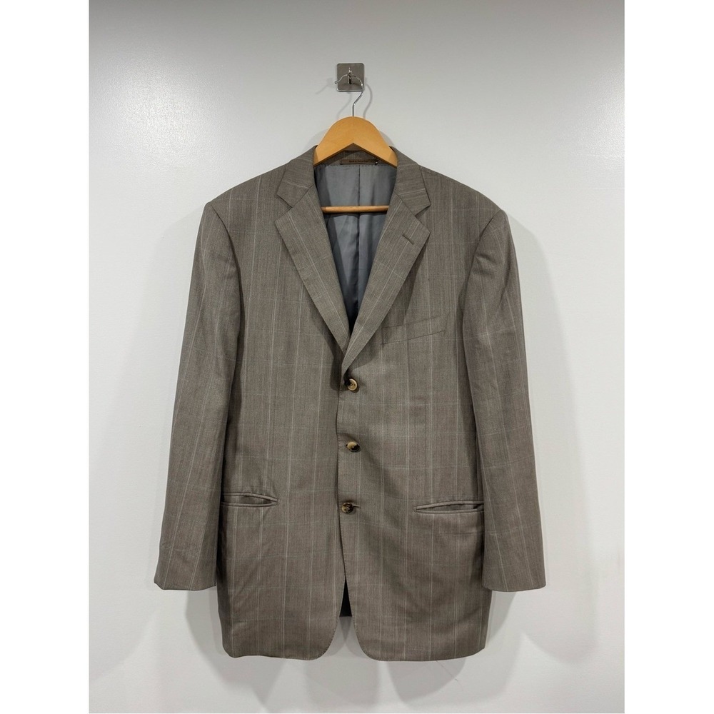 Ermenegildo Zegna Men Windowpane‎ Check Blazer Size 42R